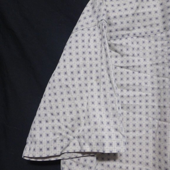 R&R CLASSICS, large 100% cotton, short sleeve button down shirt with pocket, GUC - Picture 8 of 11